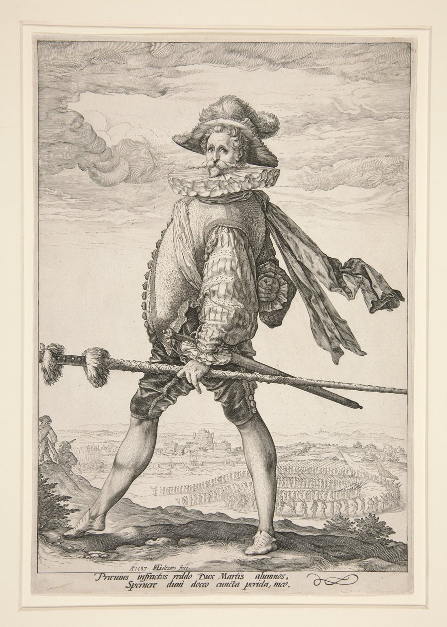 Kapitán pěchoty od Hendrick Goltzius