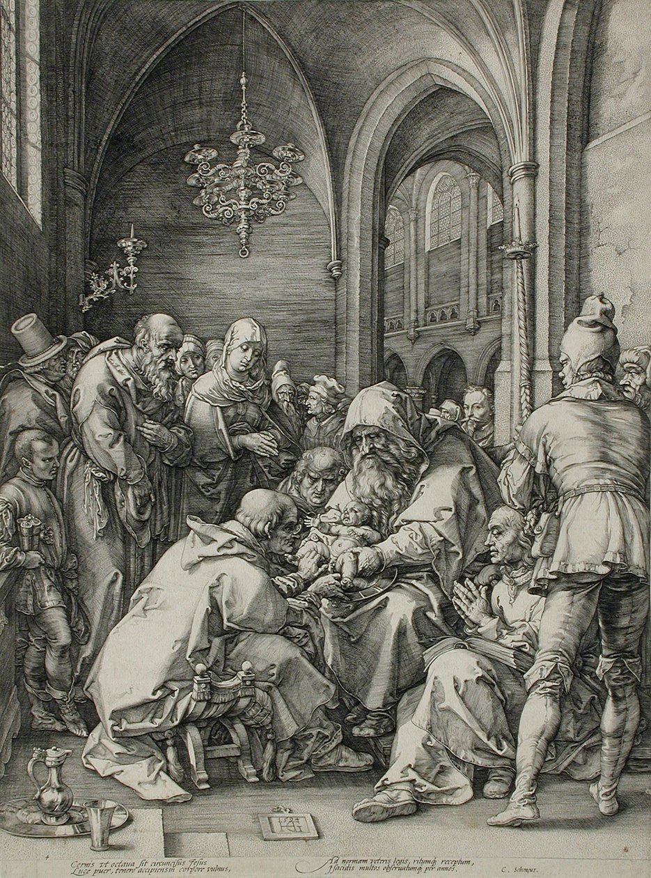 Obřízka od Hendrick Goltzius