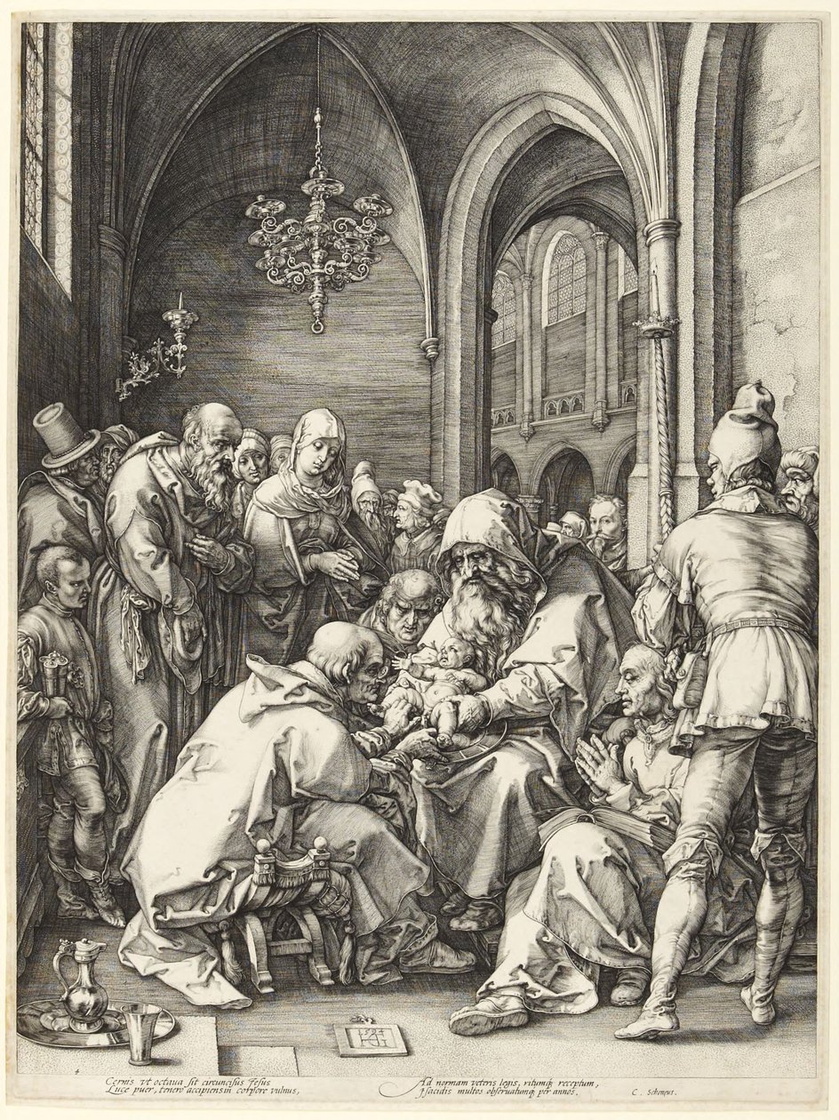 Obřízka od Hendrick Goltzius