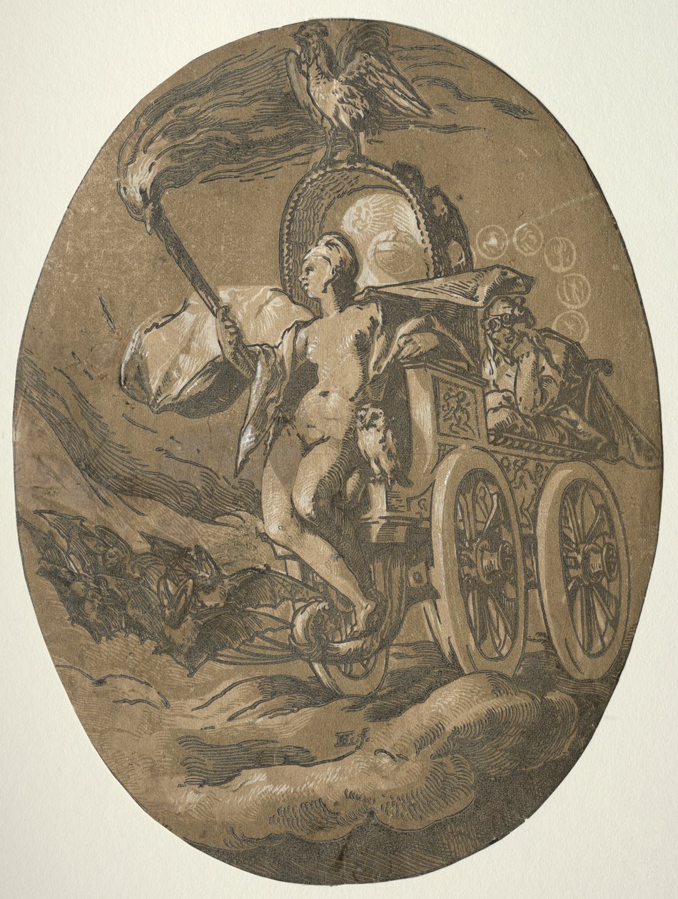 Božstva: Nox od Hendrick Goltzius