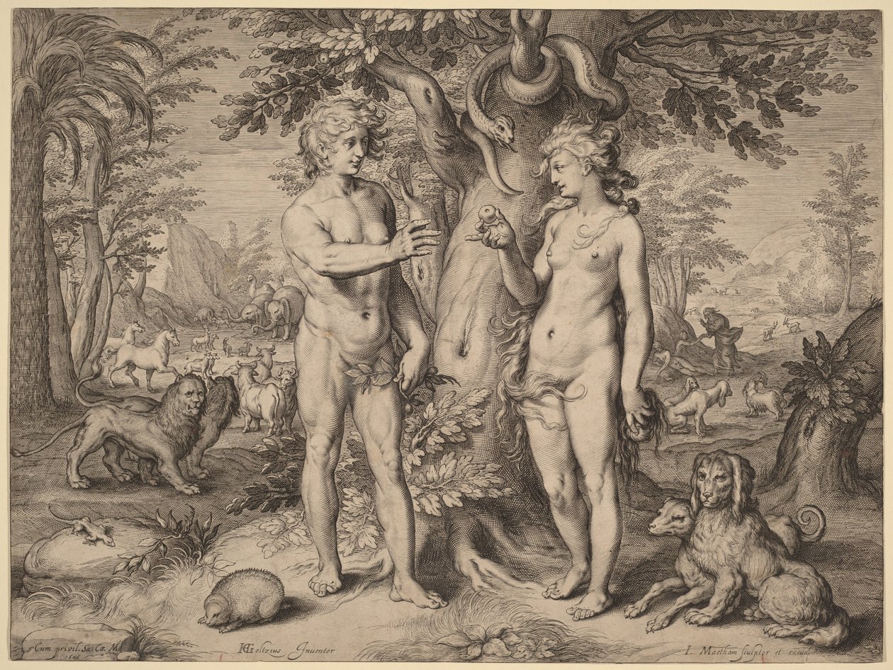 Pád člověka od Hendrick Goltzius