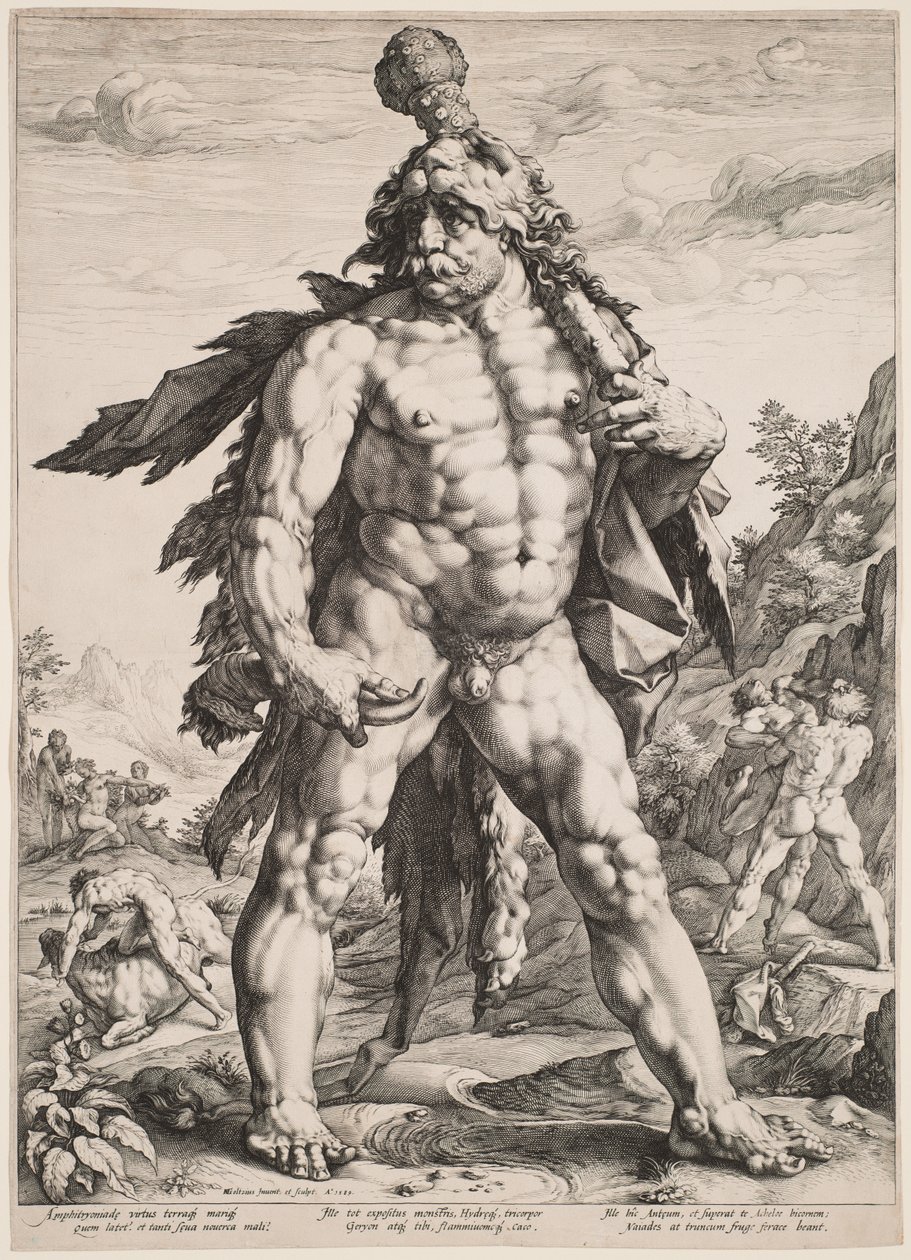 Velký Herkules od Hendrick Goltzius