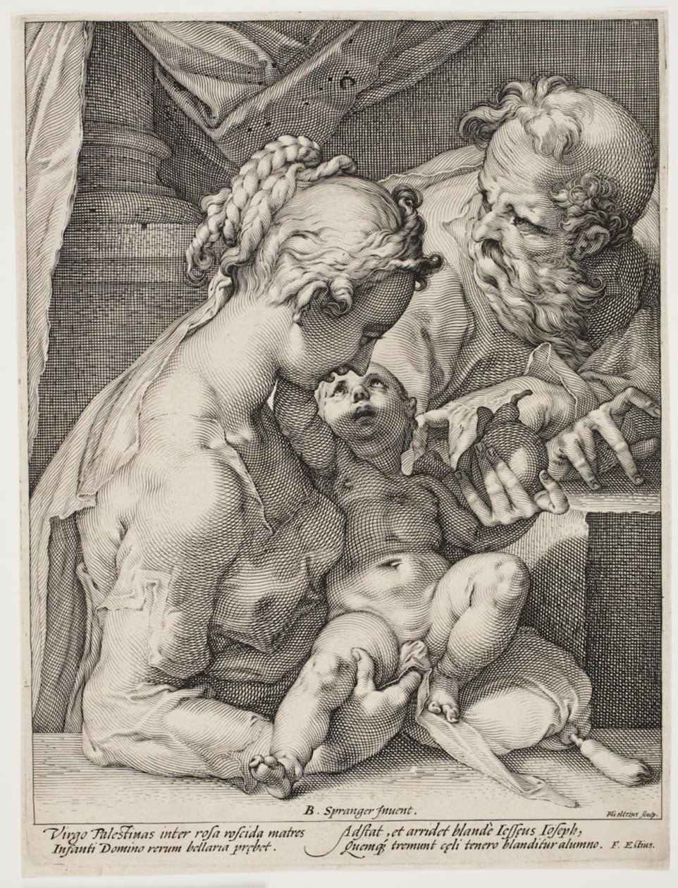 Svatá rodina od Hendrick Goltzius
