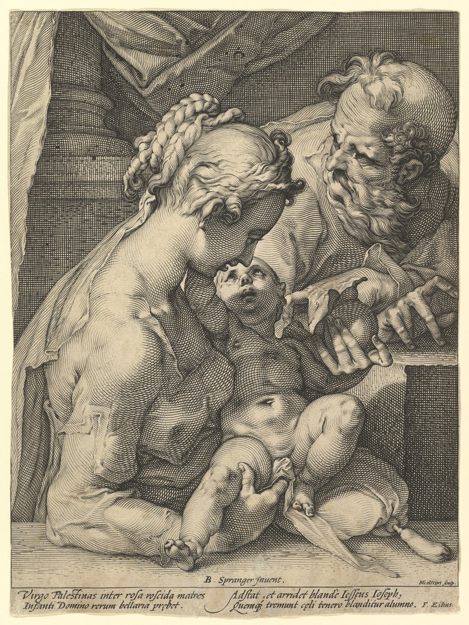 Svatá rodina od Hendrick Goltzius