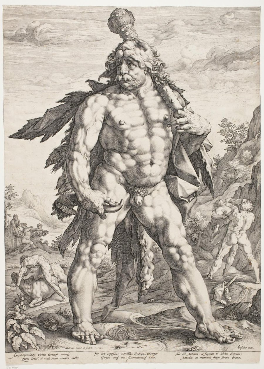 Velký Herkules od Hendrick Goltzius