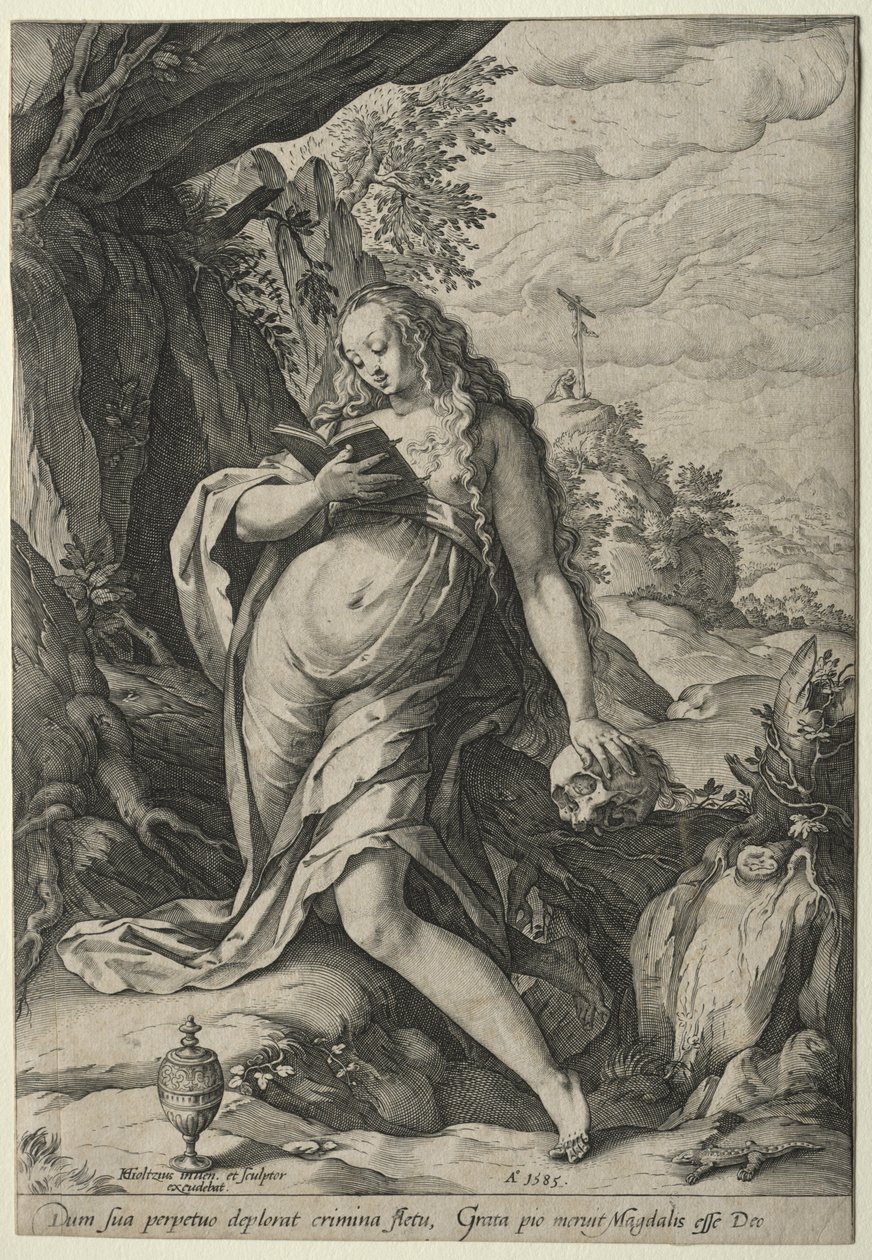 Magdalena v pokání od Hendrick Goltzius