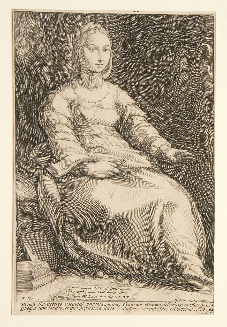 Devět múz: Calliope, číslo 1 v sérii 9 od Hendrick Goltzius