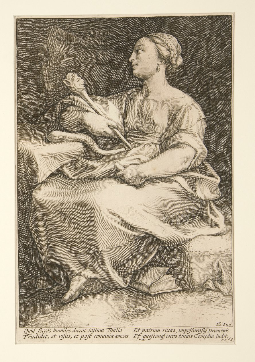 Devět múz: Thalia, číslo 2 v sérii 9 od Hendrick Goltzius