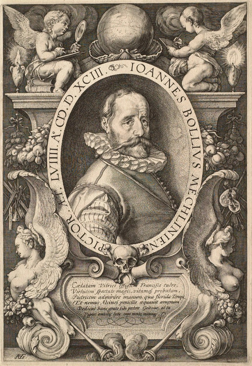 Malíř Hans Bol (1534-1593) od Hendrick Goltzius