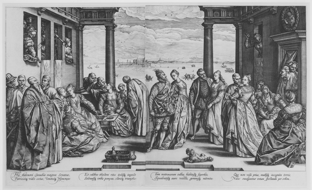 Benátská svatba od Hendrick Goltzius