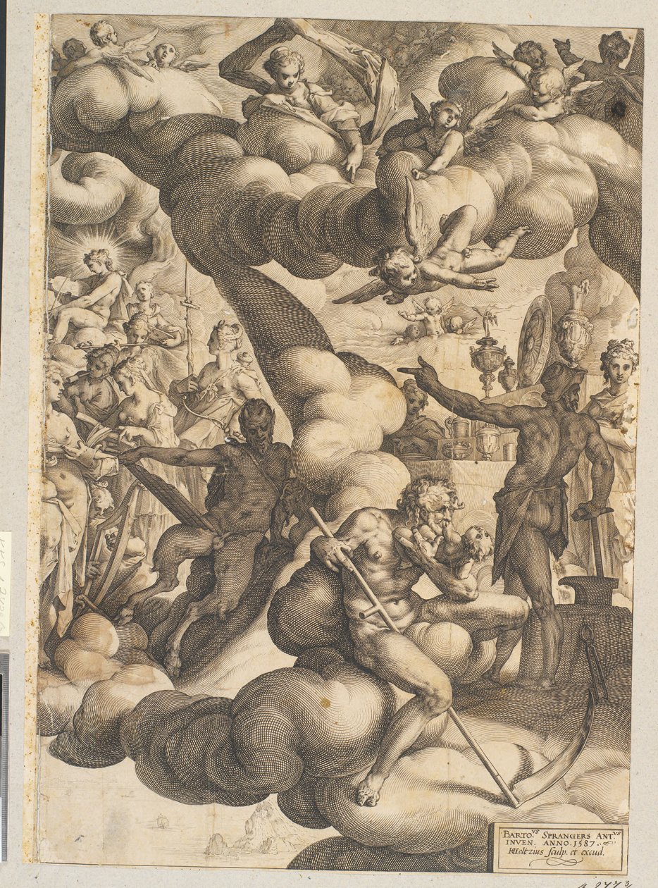 Svatba Amora a Psyché od Hendrick Goltzius