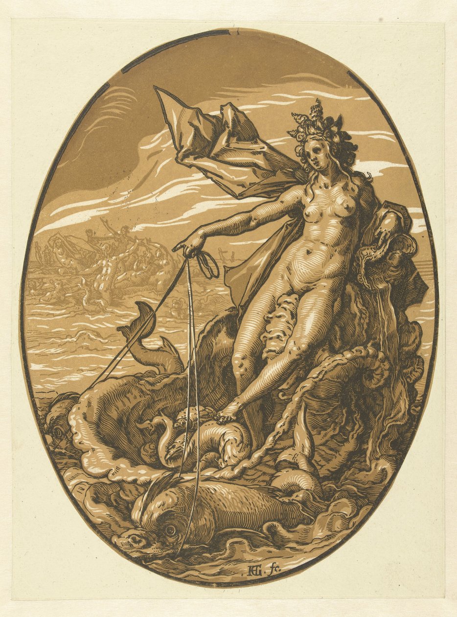 thetis Bohové a bohyně (název série) od Hendrick Goltzius