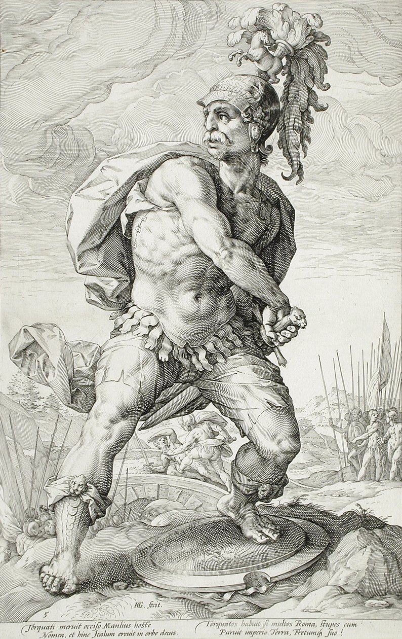Titus Manlius Torquatus od Hendrick Goltzius