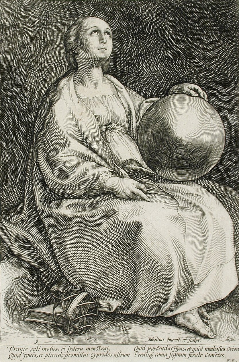 Uranie od Hendrick Goltzius