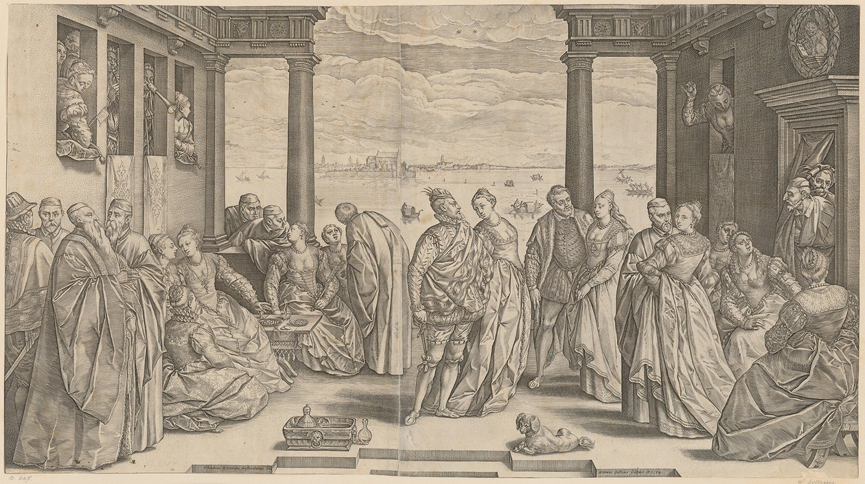 Benátská svatba od Hendrick Goltzius