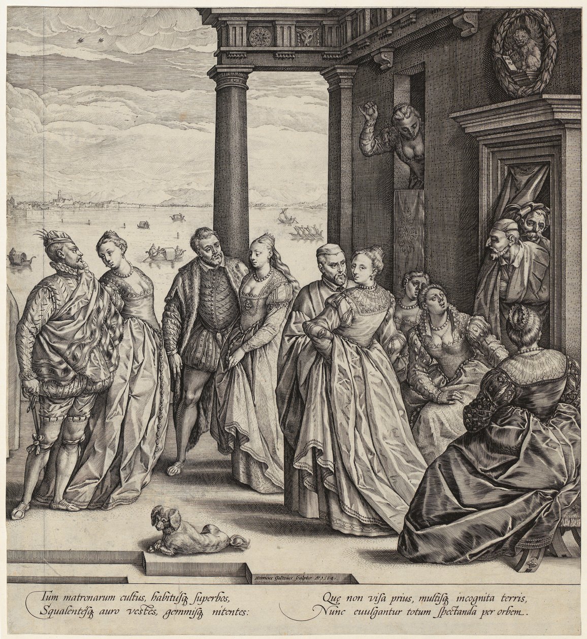 Benátská svatba [pravá polovina listu] od Hendrick Goltzius