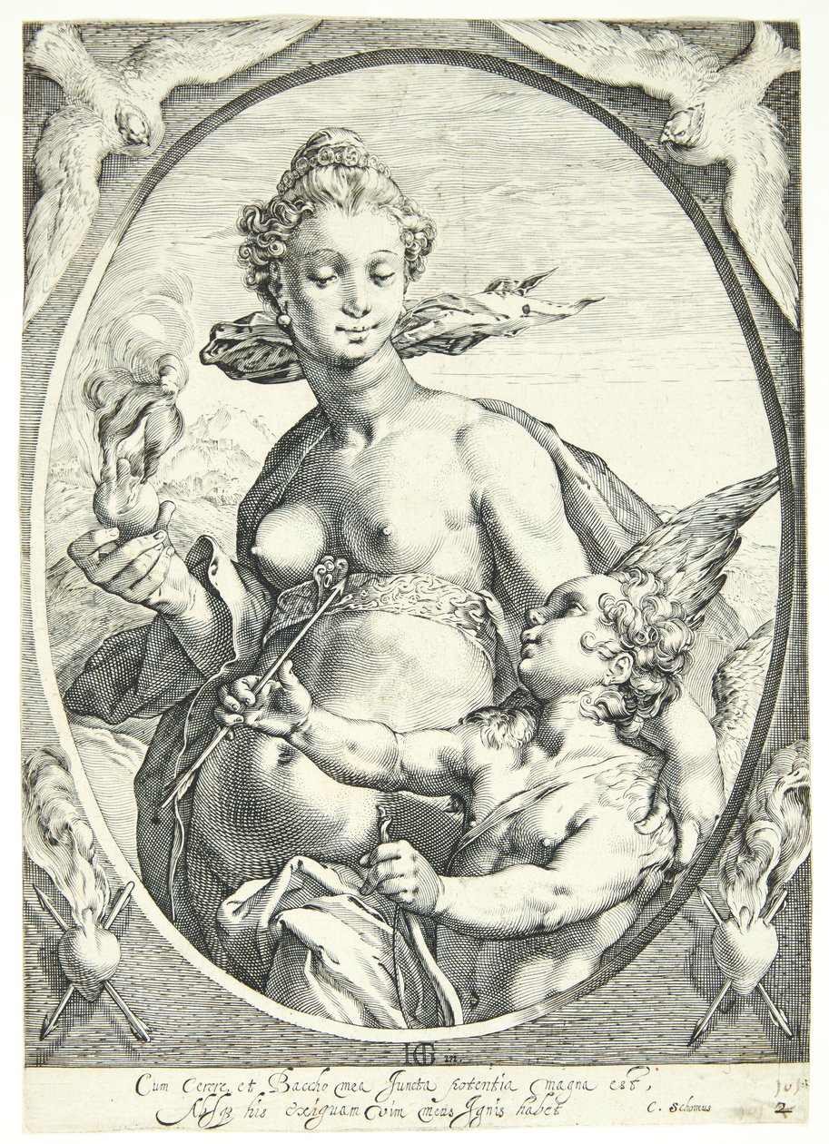 Venuše a Amor od Hendrick Goltzius