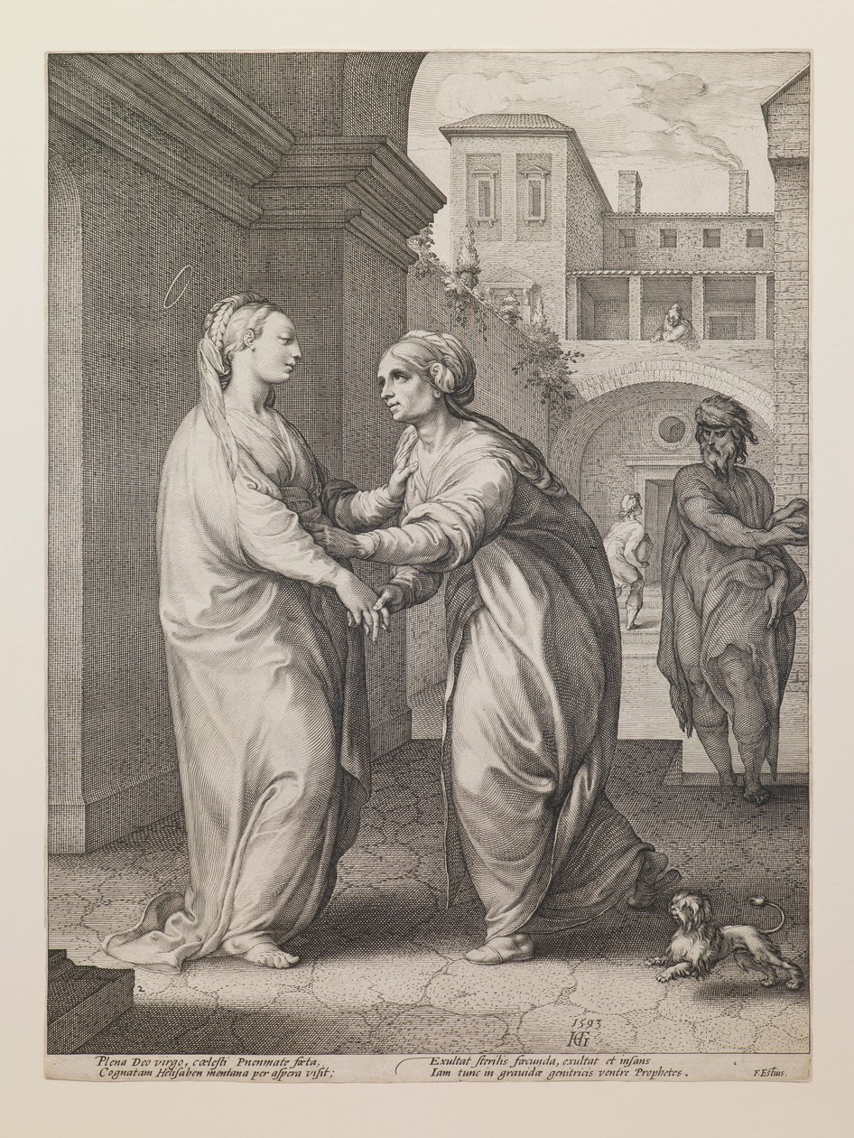 „Navštívení“, ze série „Život Panny Marie“ od Hendrick Goltzius