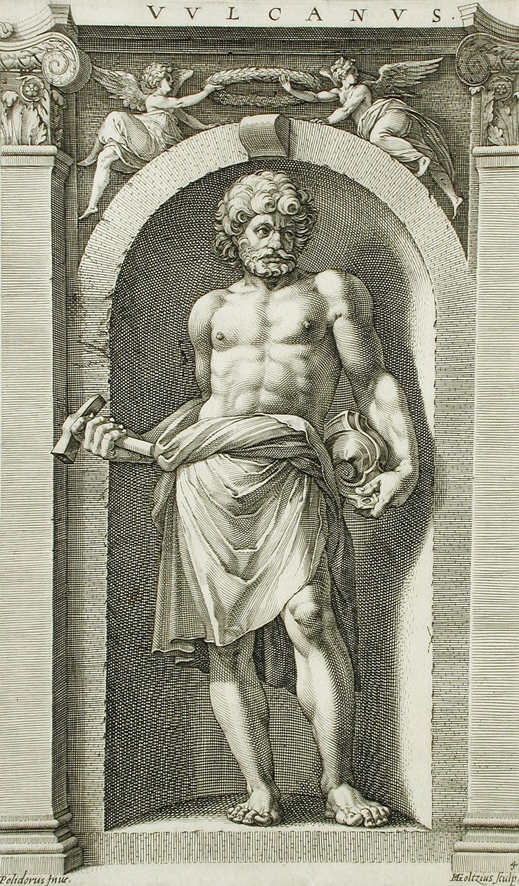 Vulkán od Hendrick Goltzius