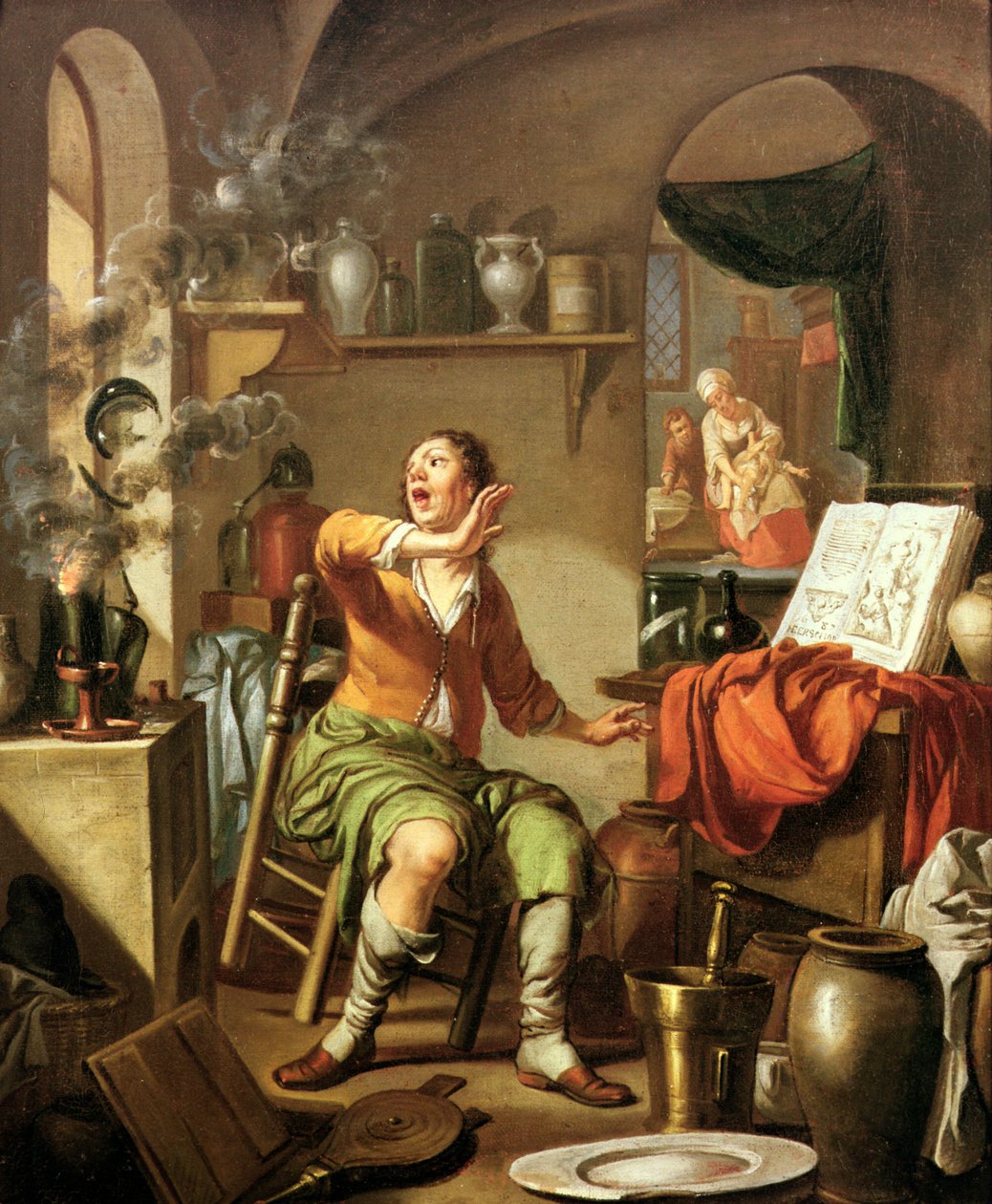 Alchymista od Hendrick Heerschop or Herschop