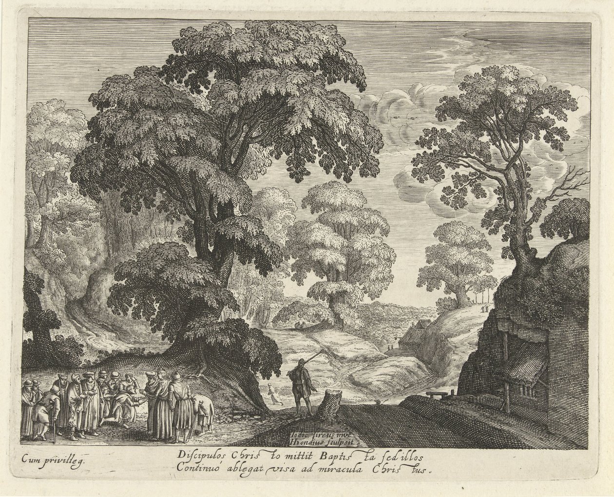 Krajina s léčením nevidomých od Hendrick Hondius (I)