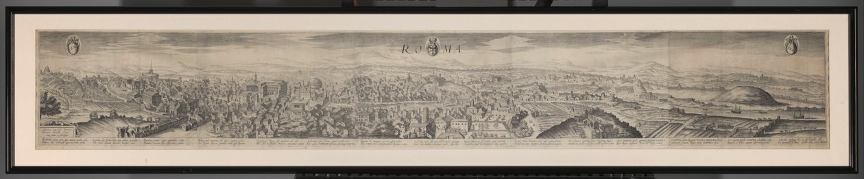 Panorama z Říma Roma (název na objektu) od Hendrick Hondius (I)