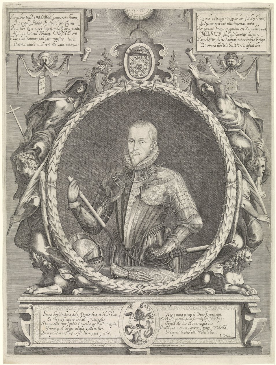 Portrét Mauritů, prince z Orange od Hendrick Hondius (I)