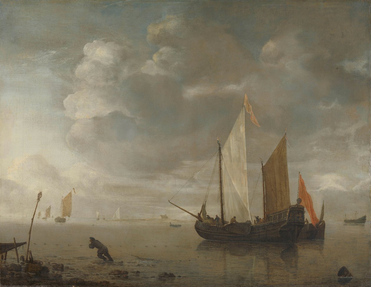 Klidné moře od Hendrick Jacobsz. Dubbels