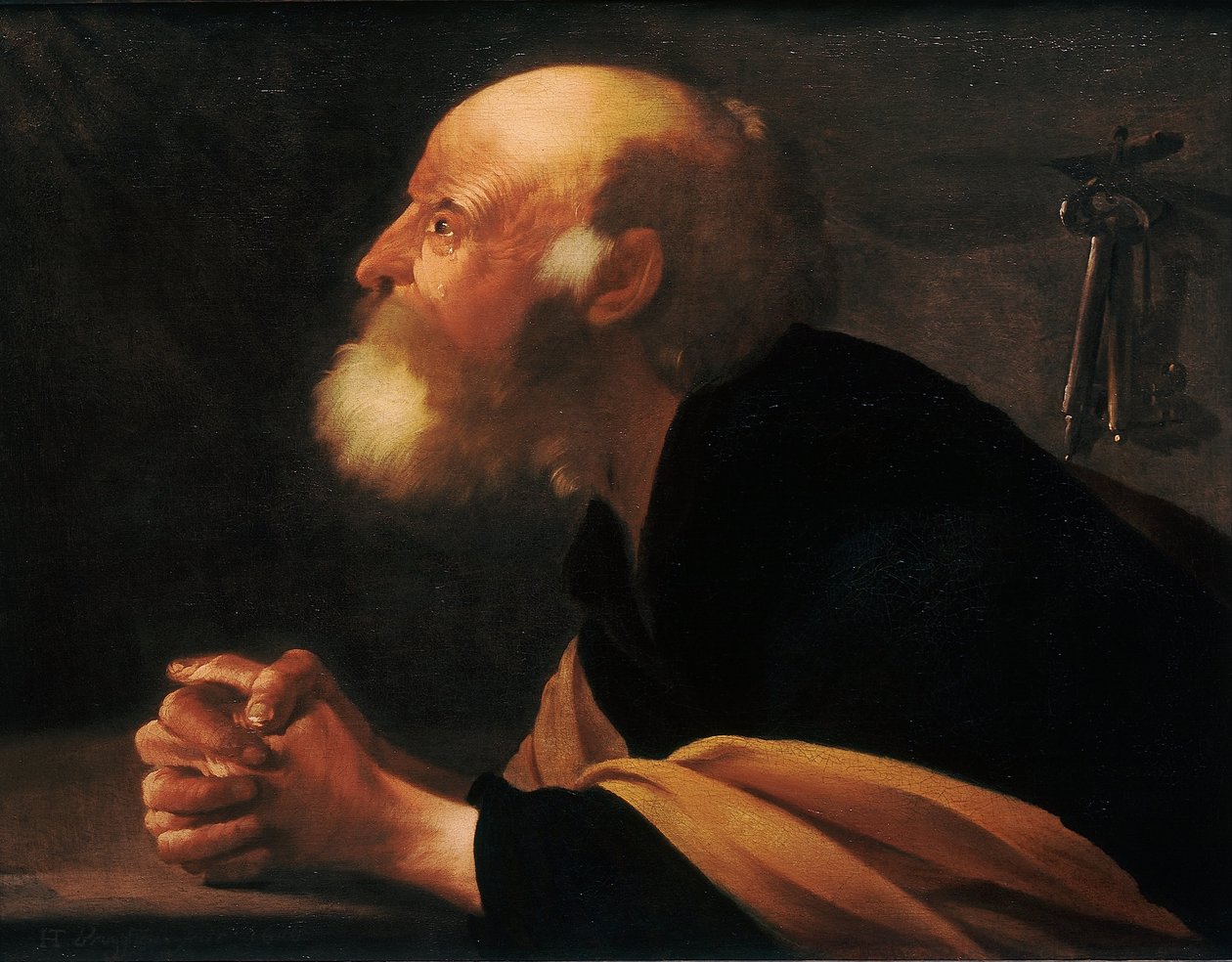 Kající Petr, 1616 od Hendrick Jansz Terbrugghen
