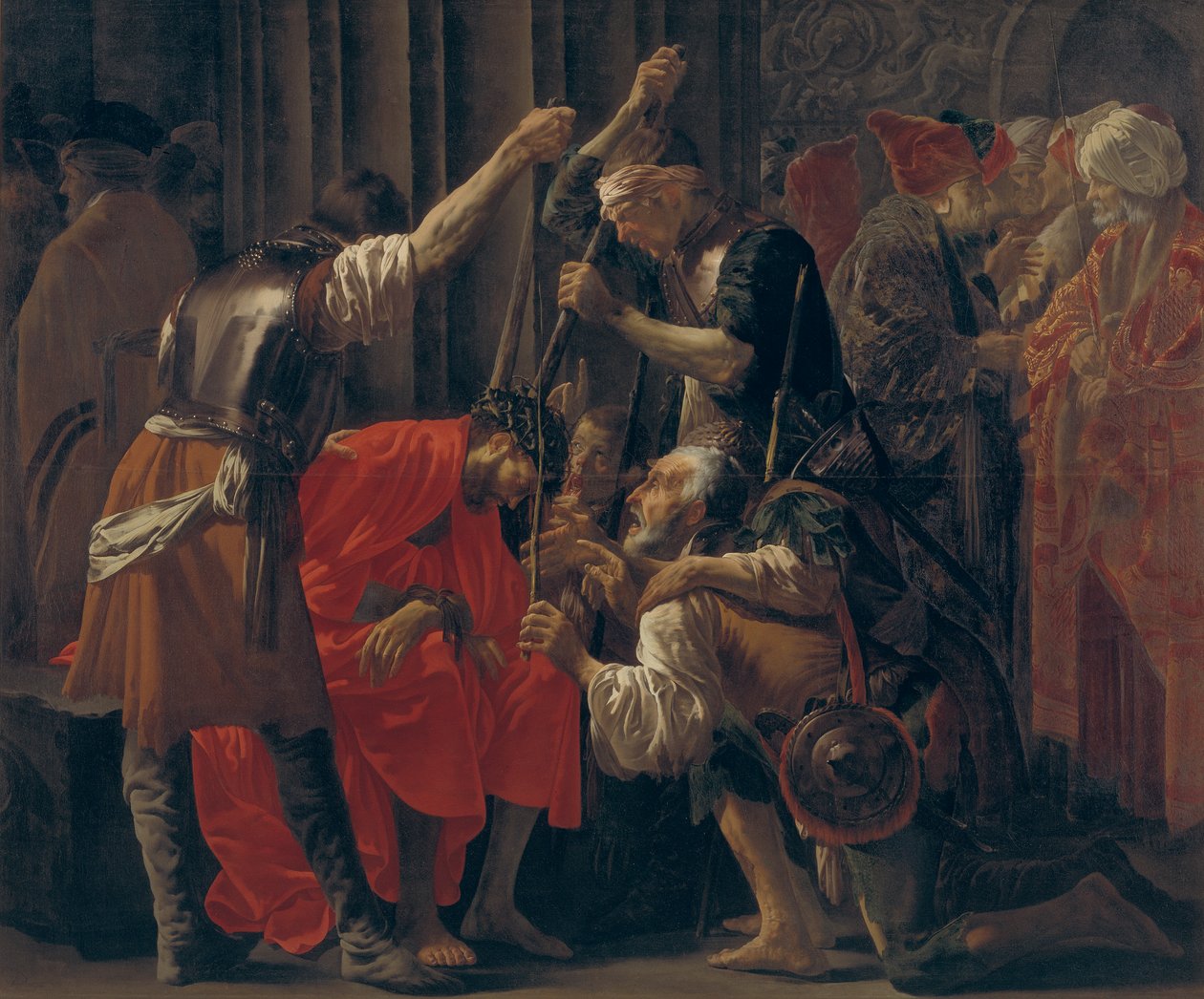Kristus korunovaný trním od Hendrick ter Brugghen