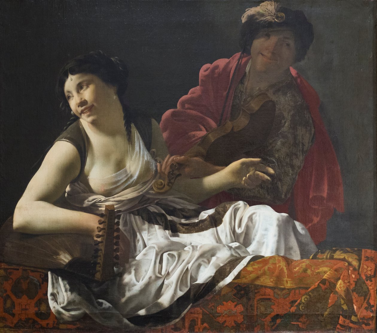 Duet, Henrick Ter Bruggen (olej na plátně) od Hendrick ter Brugghen