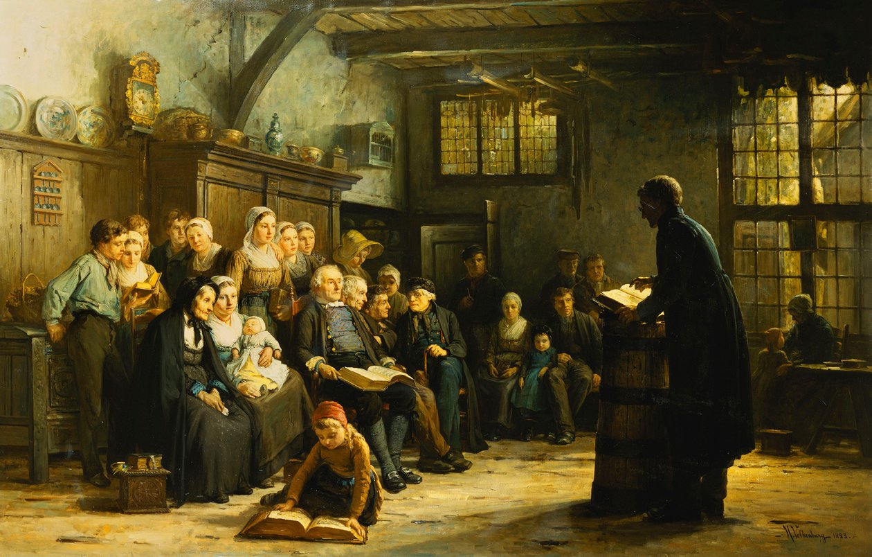 Nedělní odpoledne v zadní zemi, 1883 od Hendrick Valkenburg
