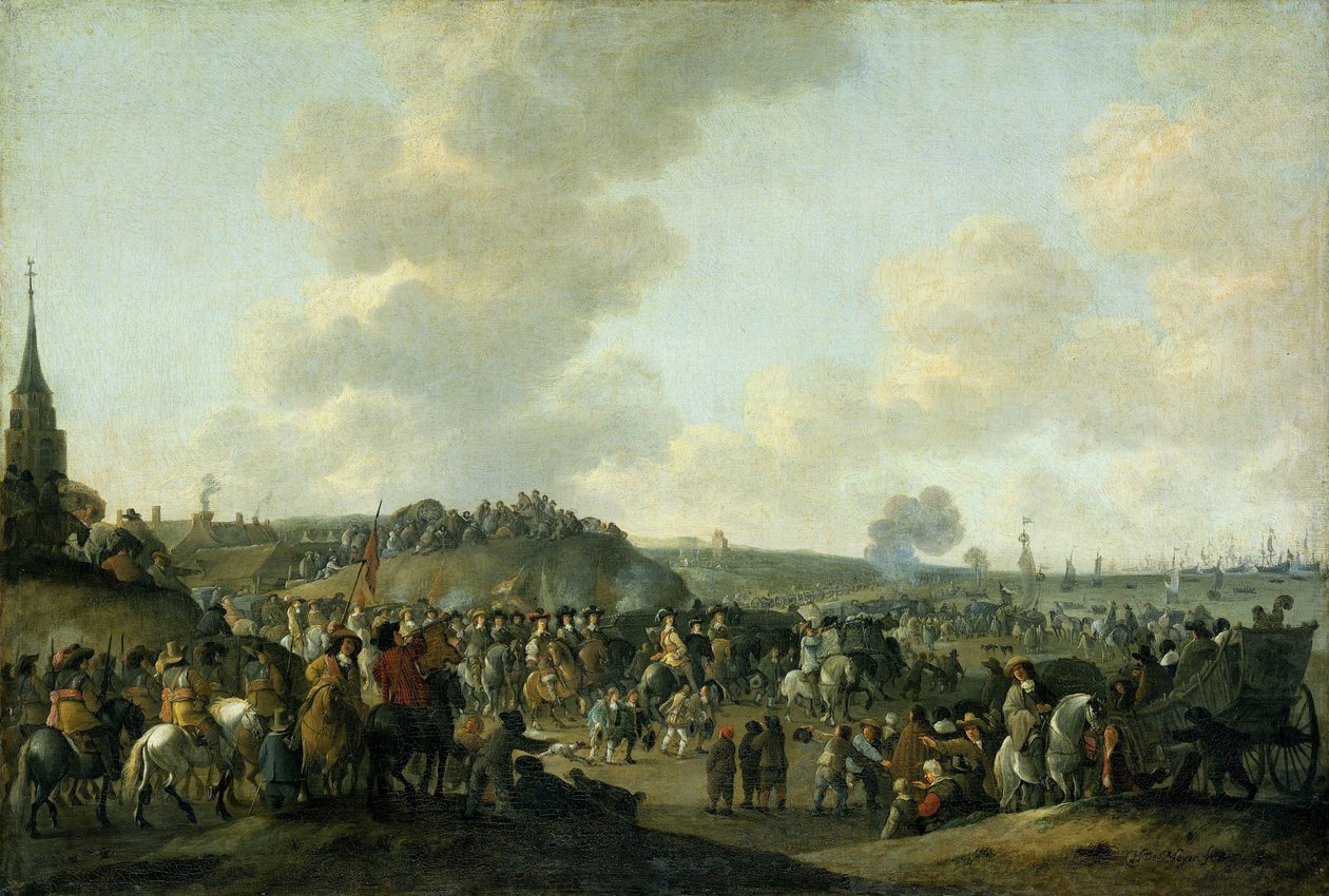 Odchod Karla II Anglie ze Scheveningenu, 2. června 1660 od Hendrick de Meijer