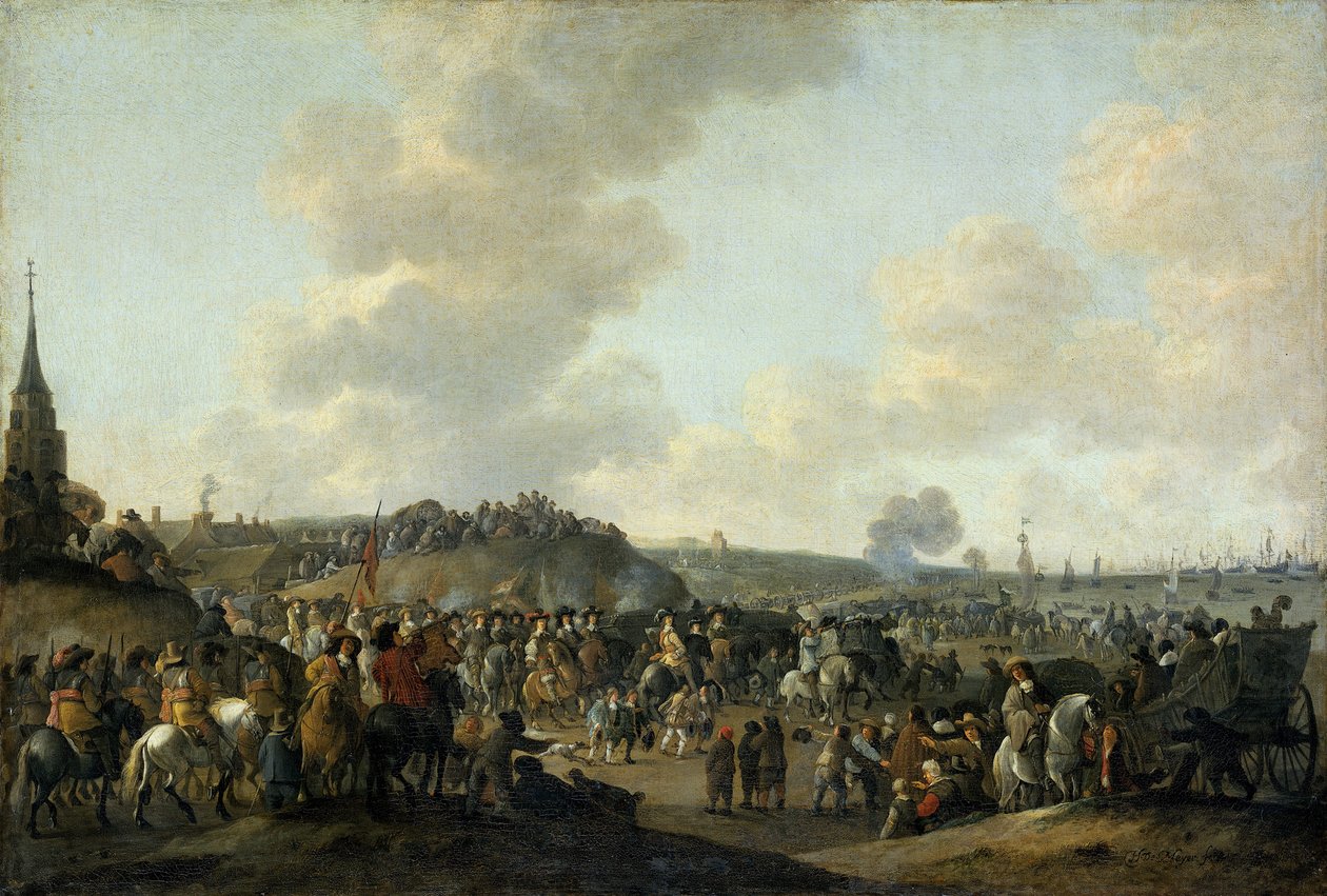 Odjezd anglického krále Karla II. ze Scheveningenu, 2. června 1660, 1683 od Hendrick de Meijer