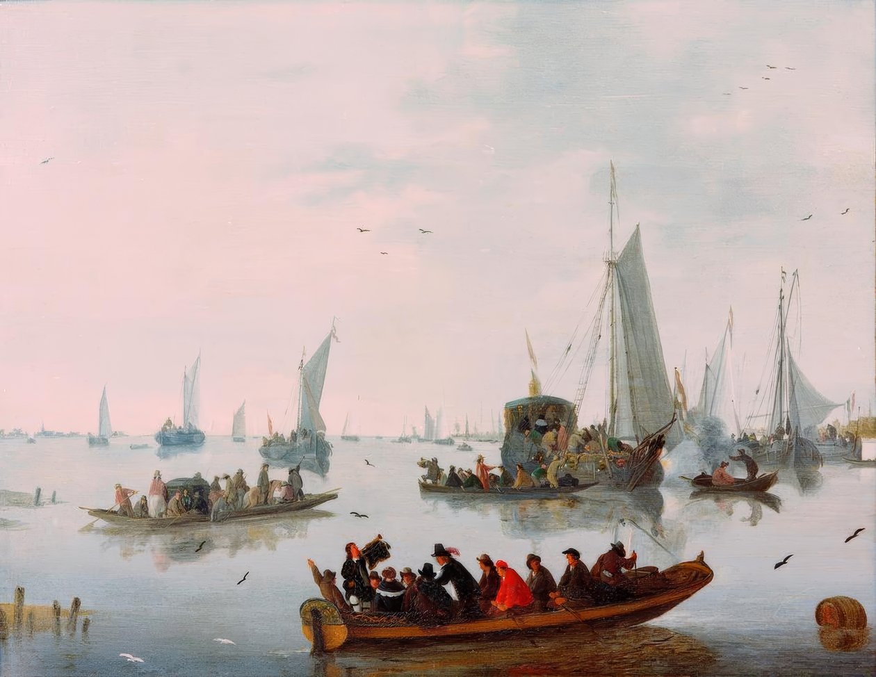 Slavnostní recepce státní jachty od Hendrick de Meyer