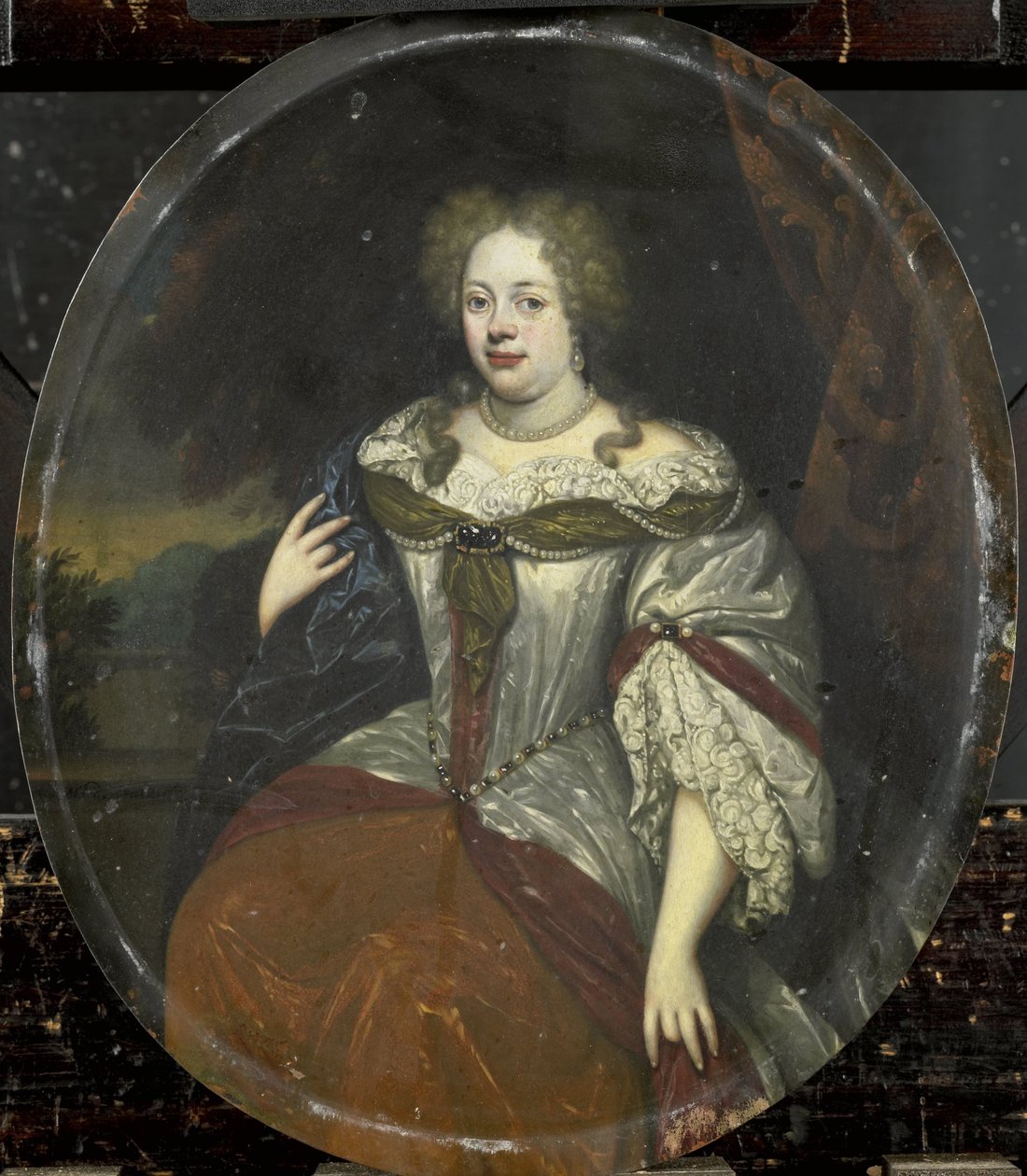 Portrét Froucka, baronky van Aylvy, manželky Hanse Willema van Aylvy po roce 1658 od Hendrick de Valk