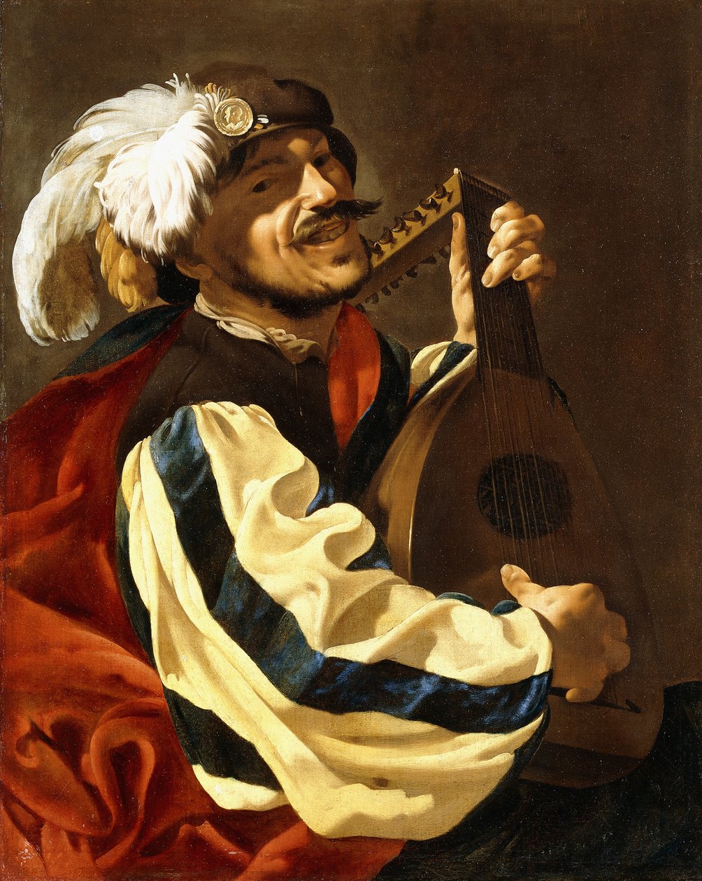 Hráč na loutnu od Hendrick ter Brugghen