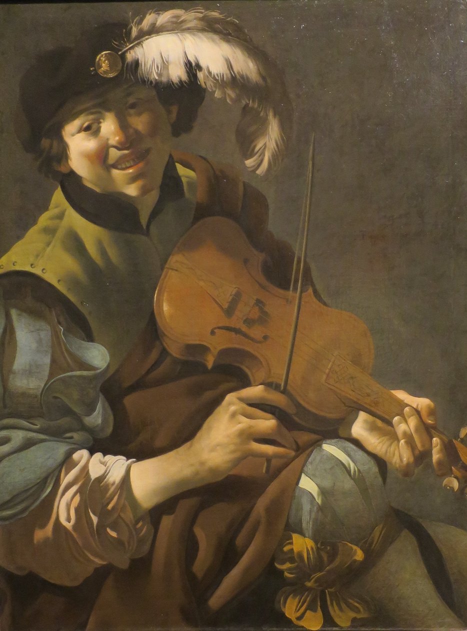 Holandsky: Chlapec houslista Chlapec houslista od Hendrick ter Brugghen