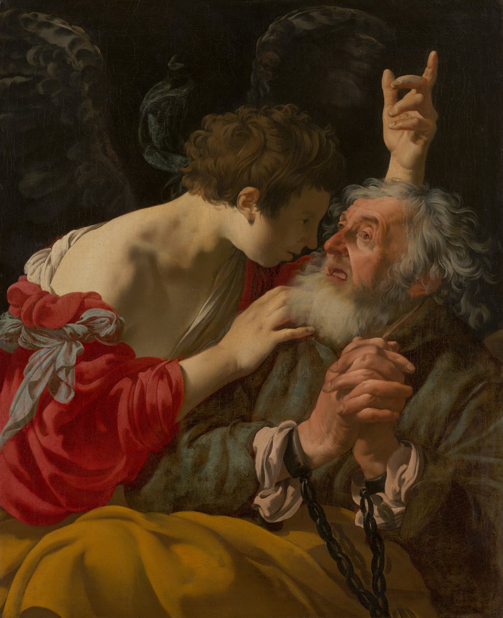 Osvobození svatého Petra od Hendrick ter Brugghen