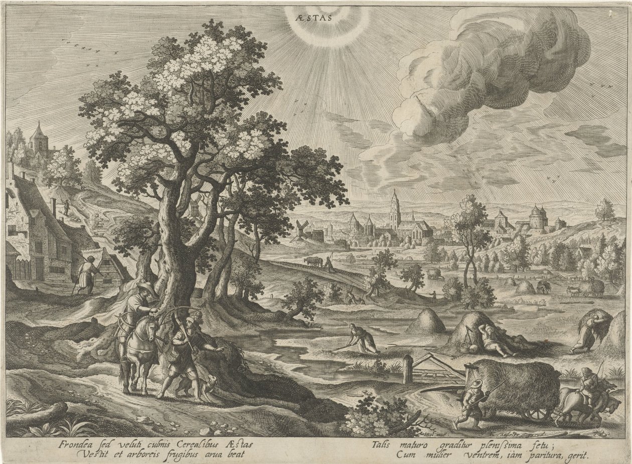 Léto Aestas (název na objektu) The Four Seasons (název série) od Hendrick van Schoel