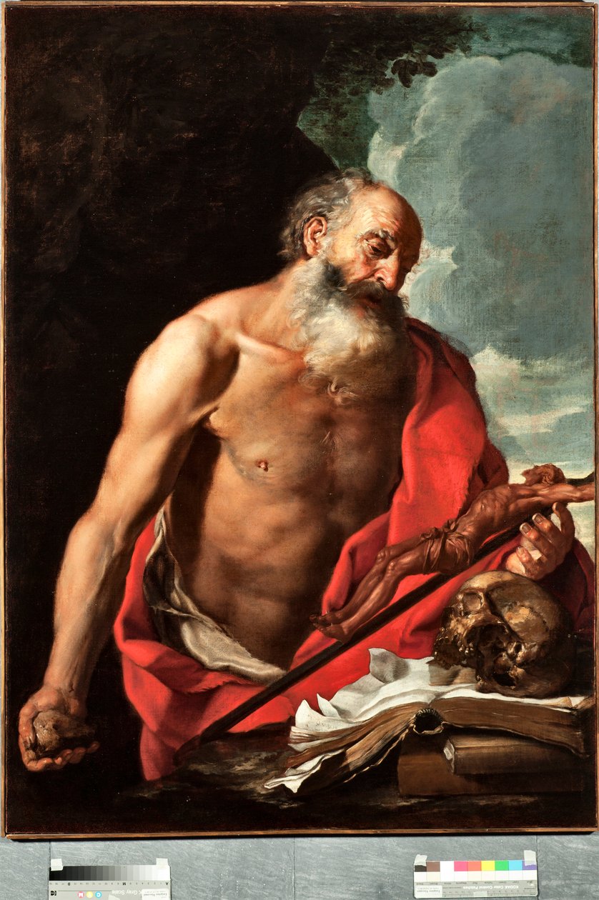 Znázornění malby svatého Jeronýma od Hendrika van Somera (1615-1684) od Hendrick van Somer