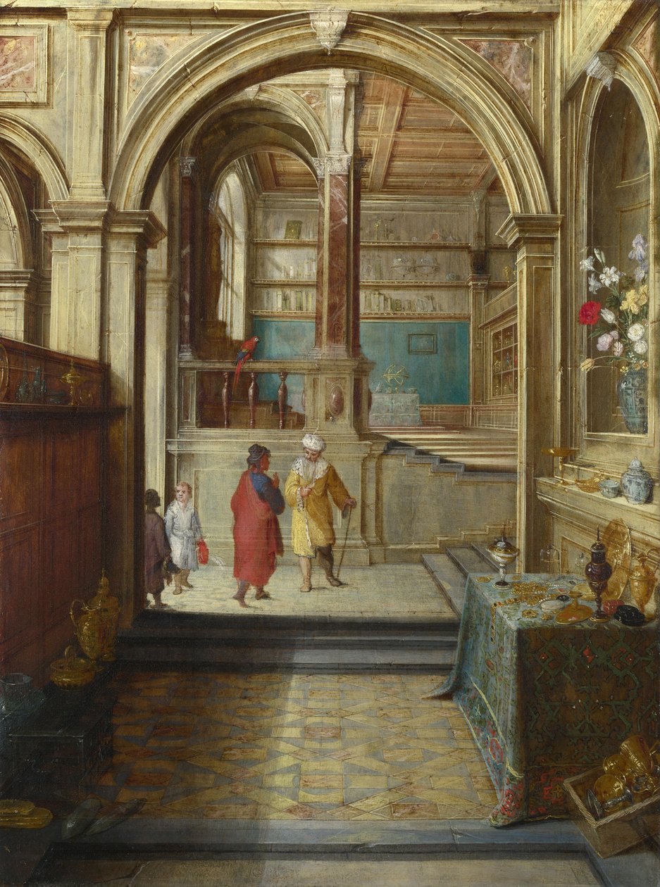 Croesus a Solon, c. 1610 od Hendrick van Steenwyck the Younger