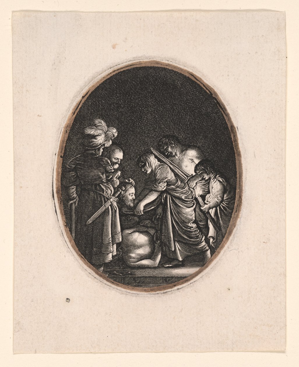 Stětí svatého Jana Křtitele od Hendrick von Goudt