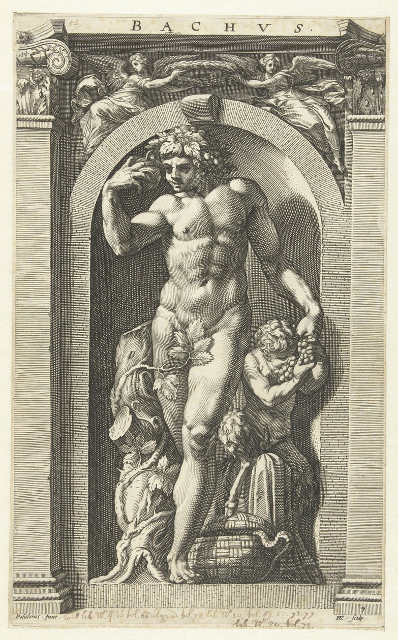 Bacchus, 1592 od Hendrik Goltzius