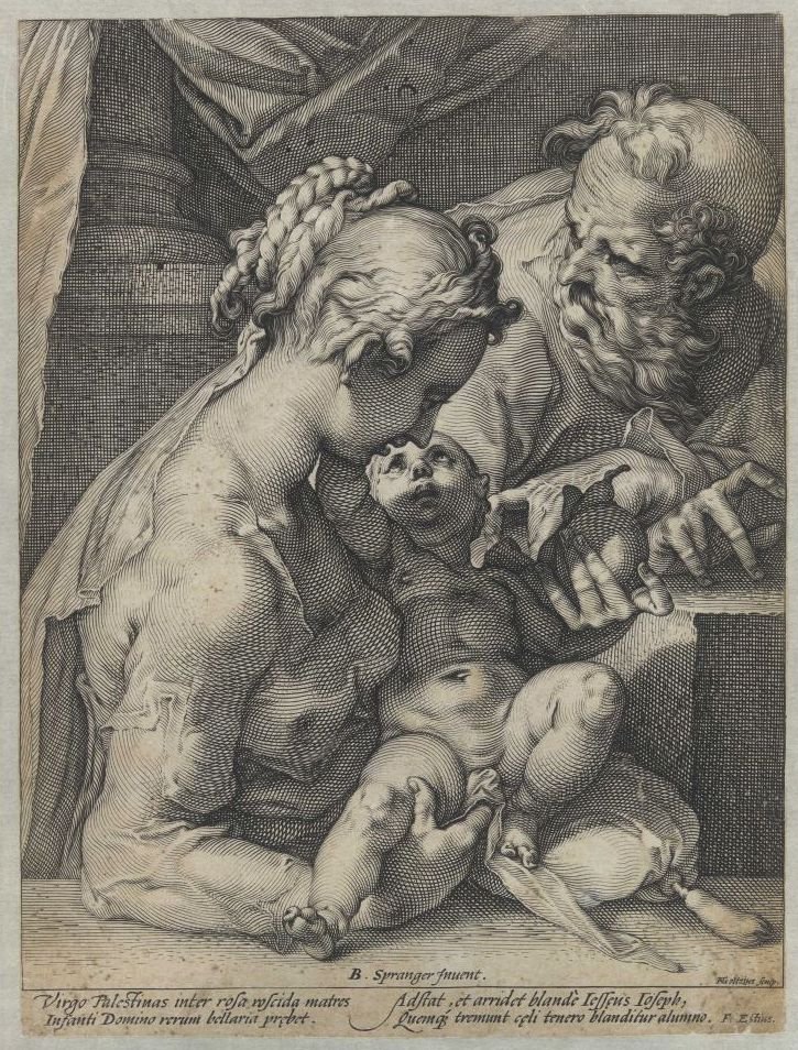 Svatá rodina od Hendrik Goltzius