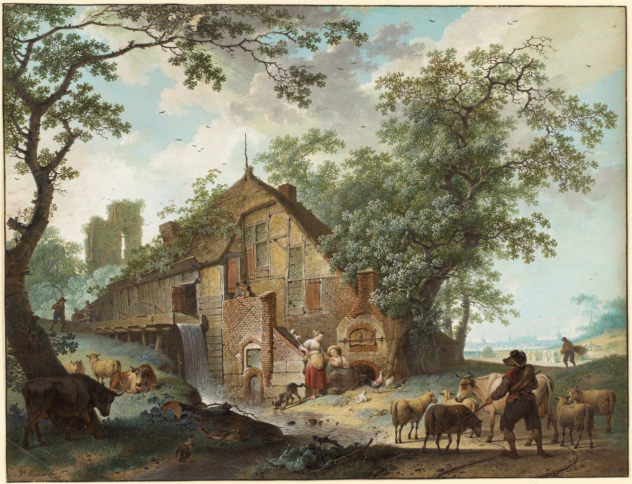 Letní scéna od Hendrick de Meyer