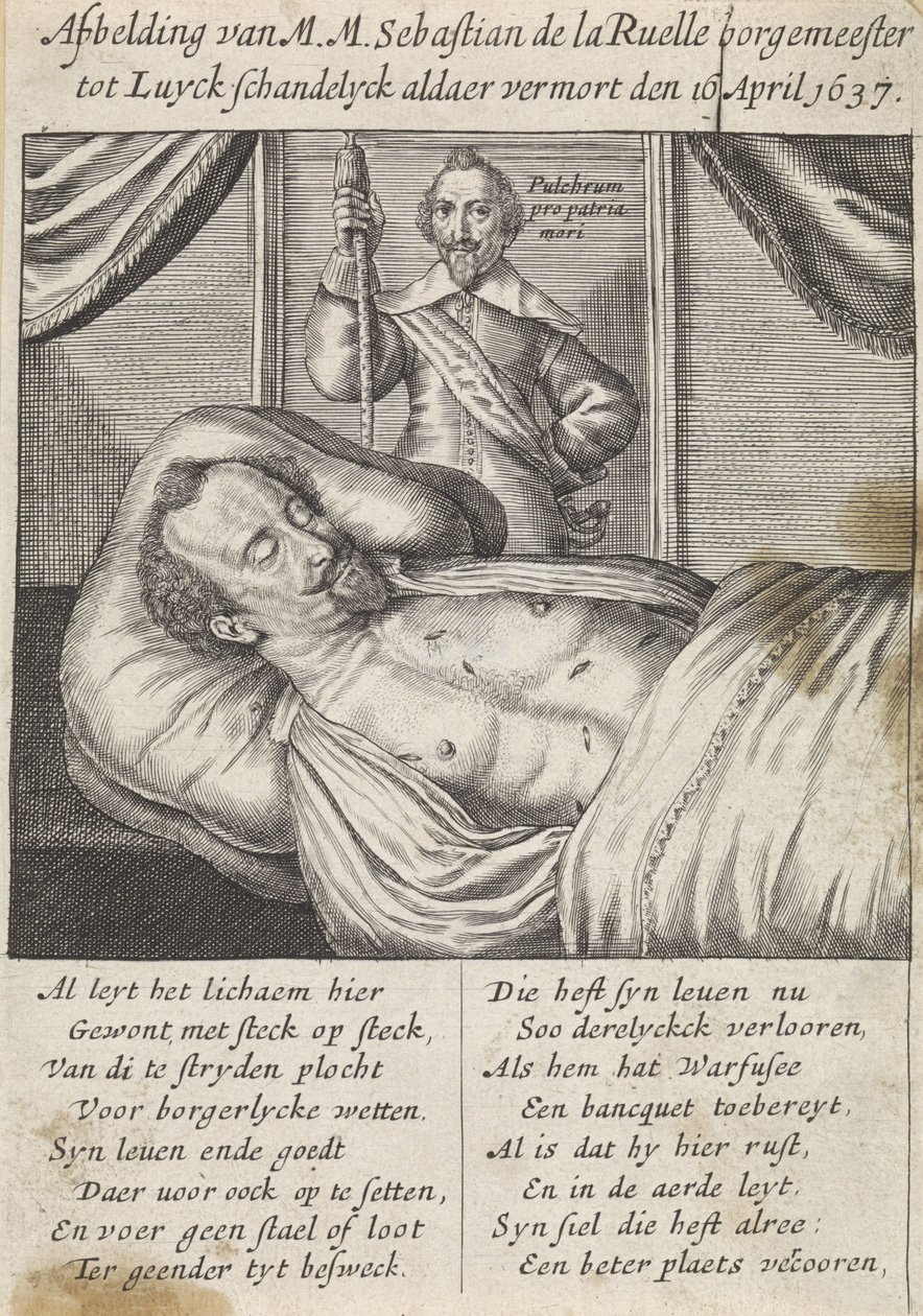 Smrt Sebastiena de La Ruelle od Hendrik Noël Natalis