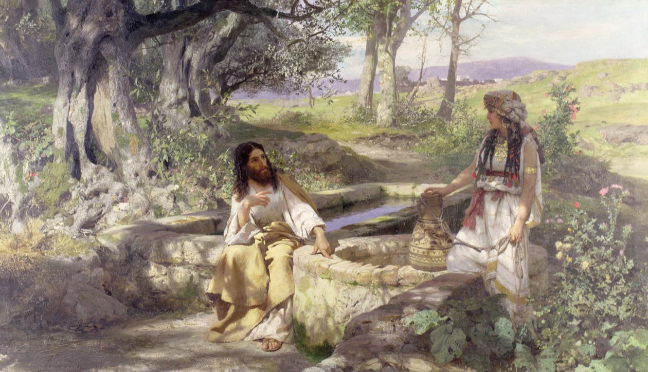 Kristus a žena Samaří, 1890 od Henryk Siemiradzki
