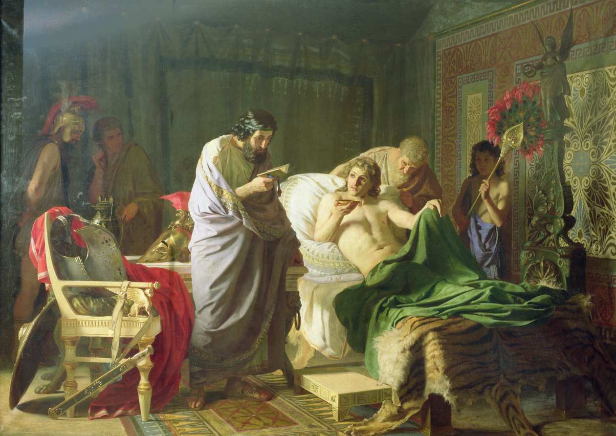 Svěření Alexandra Velikého jeho lékaři Philippovi, 1870 od Henryk Siemiradzki