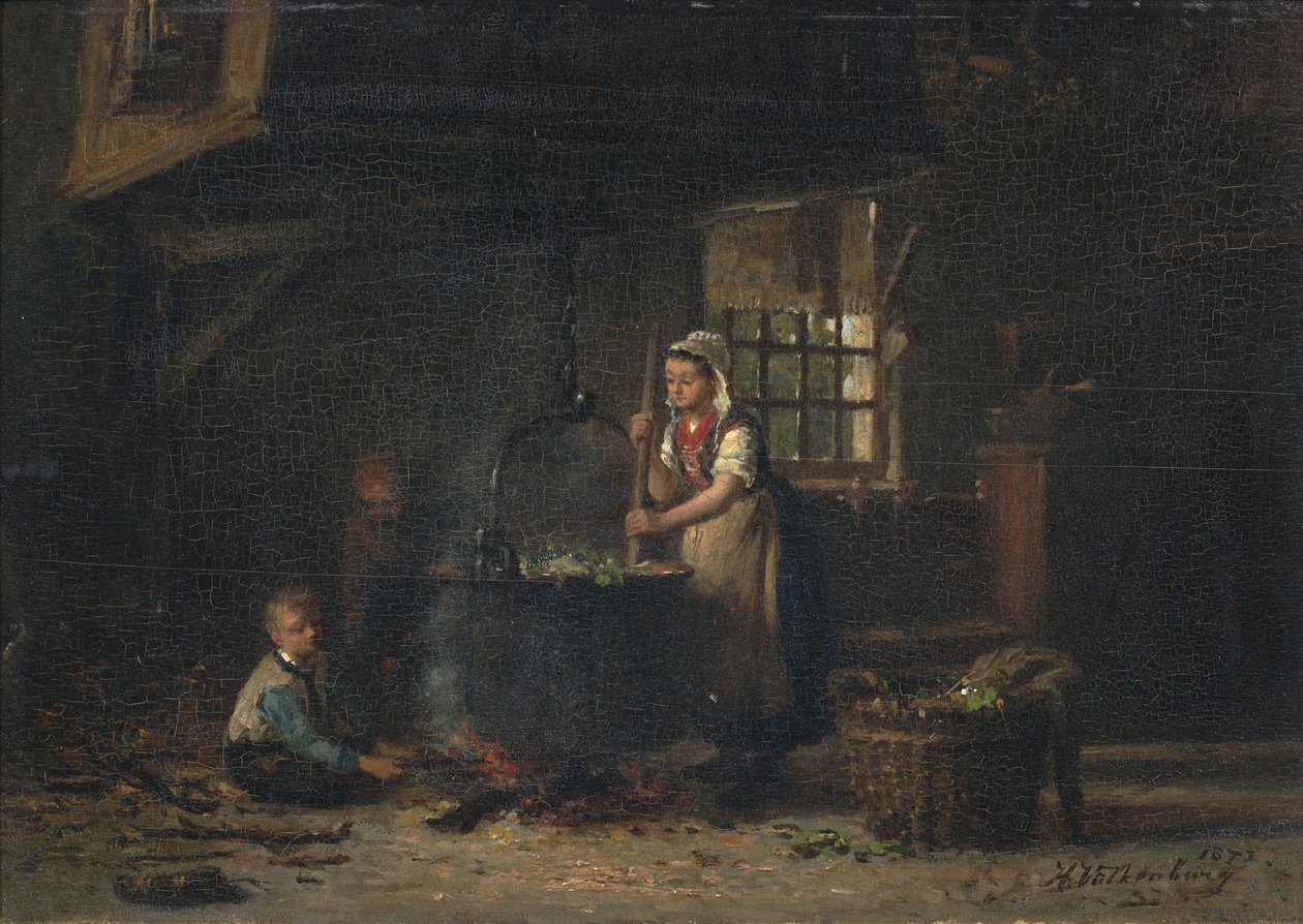 Venkovský kuchyňský interiér od Hendrik Valkenburg